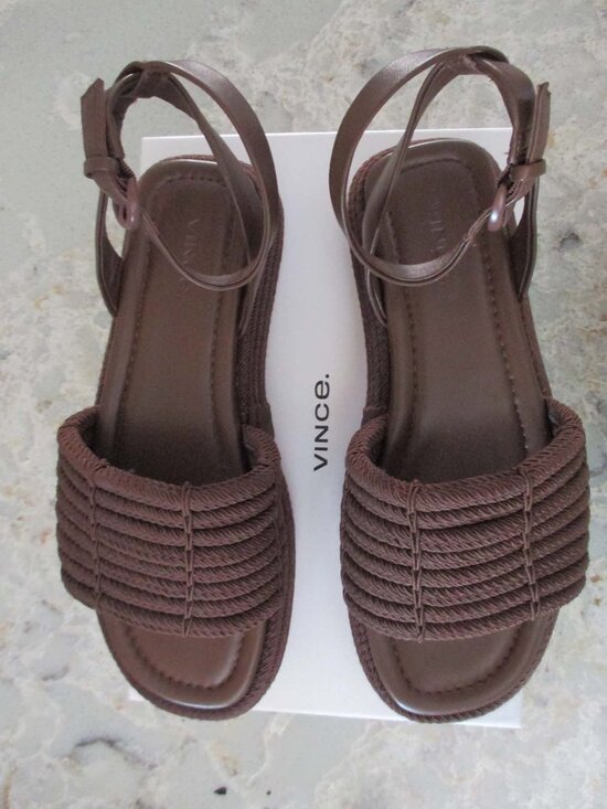 Vince Shoes - VINCE raffia sandals SIZE 8 NEW never worn!
